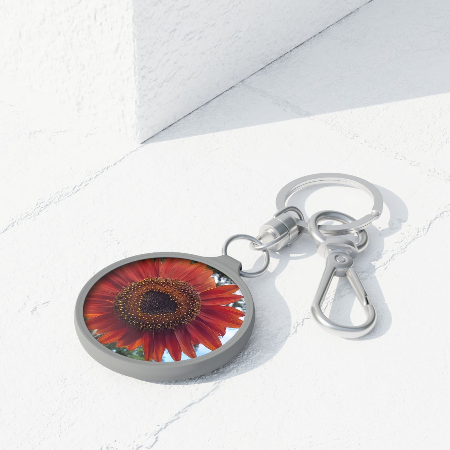 Heart Sunflower Key ring (Enchanted Exposures By Tammy Lyne)