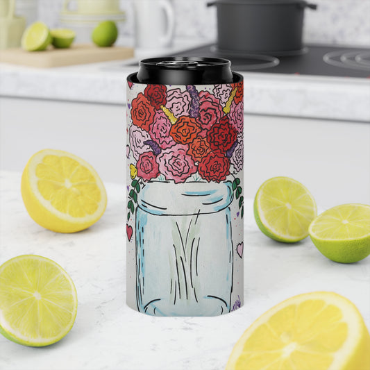 Valentines Slim Can Cooler Sleeve (Mothers Day Collection) RED