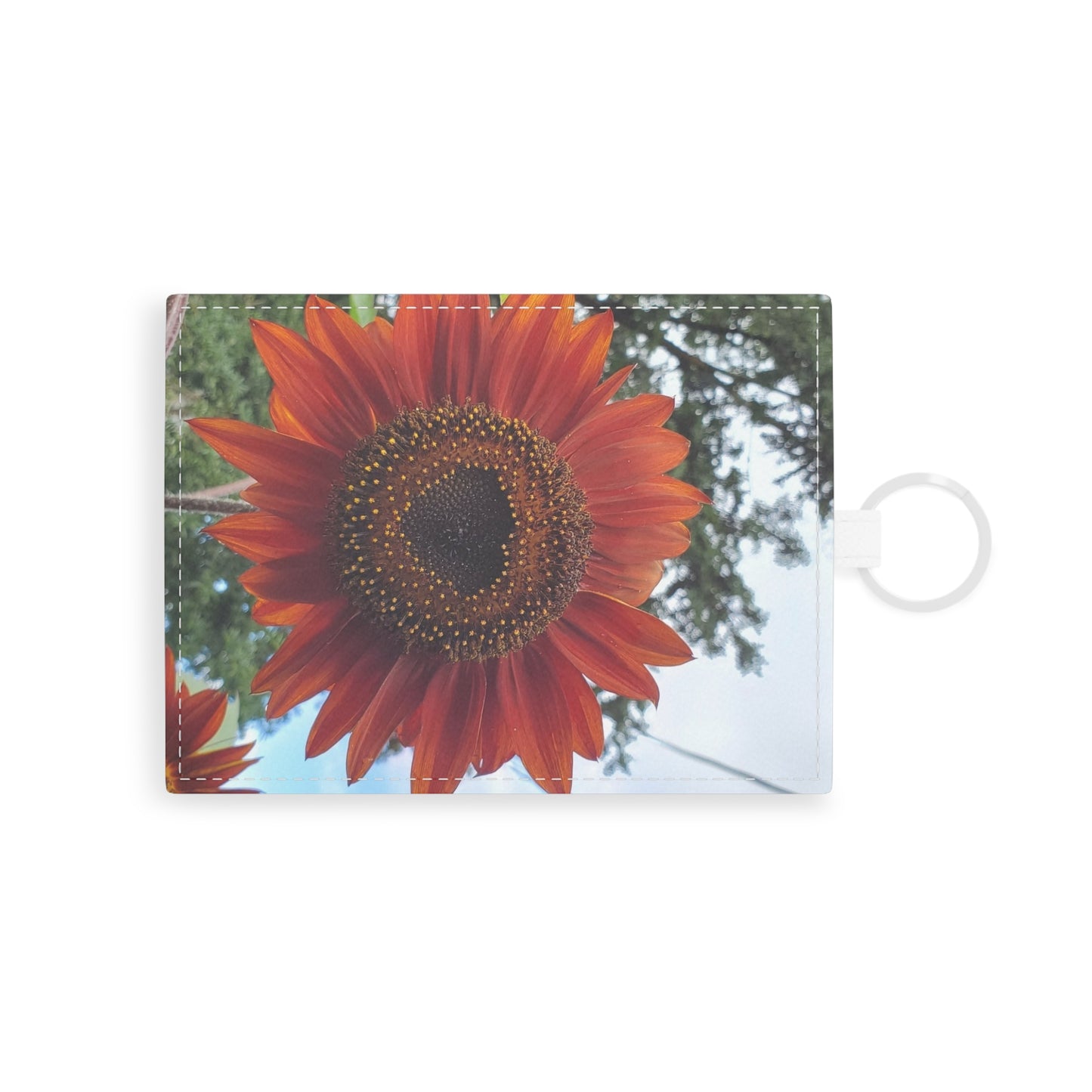 Heart Sunflower Leather Card Holder (Enchanted Exposures By Tammy Lyne)