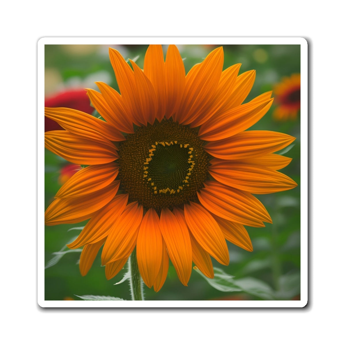 Orange Sunflower Magnet (SP Photography Collection)