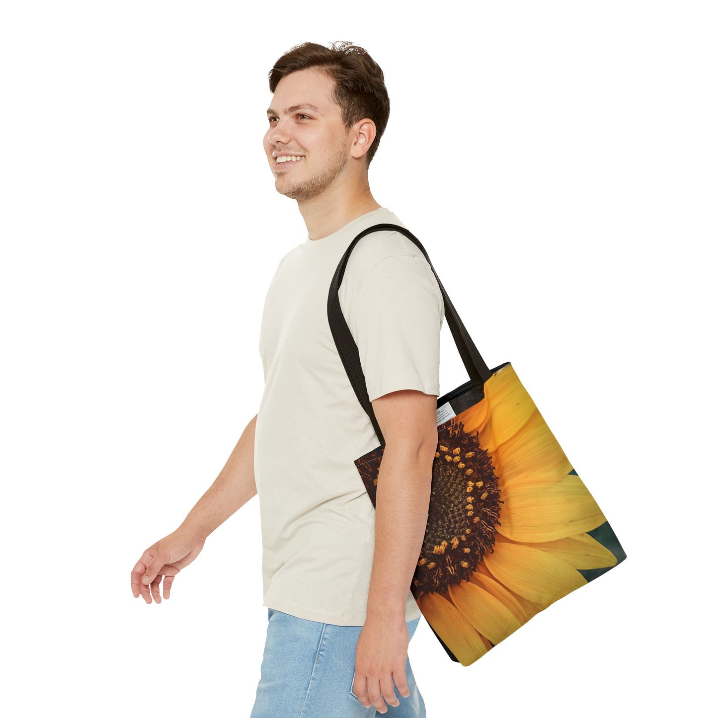 Sun Ray Sunflower Tote Bag (SP Photography Collection) BLACK