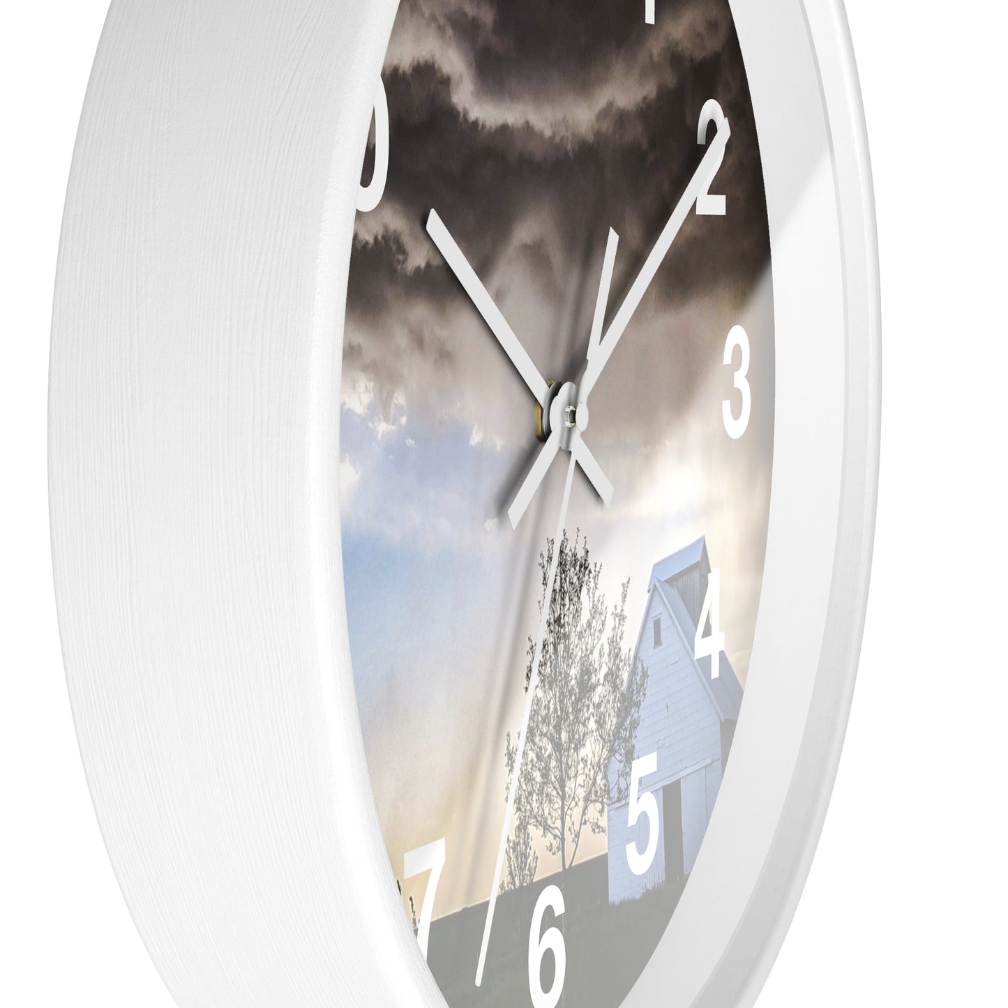 Cloudy Barn Wall Clock (SP Photography Collection)