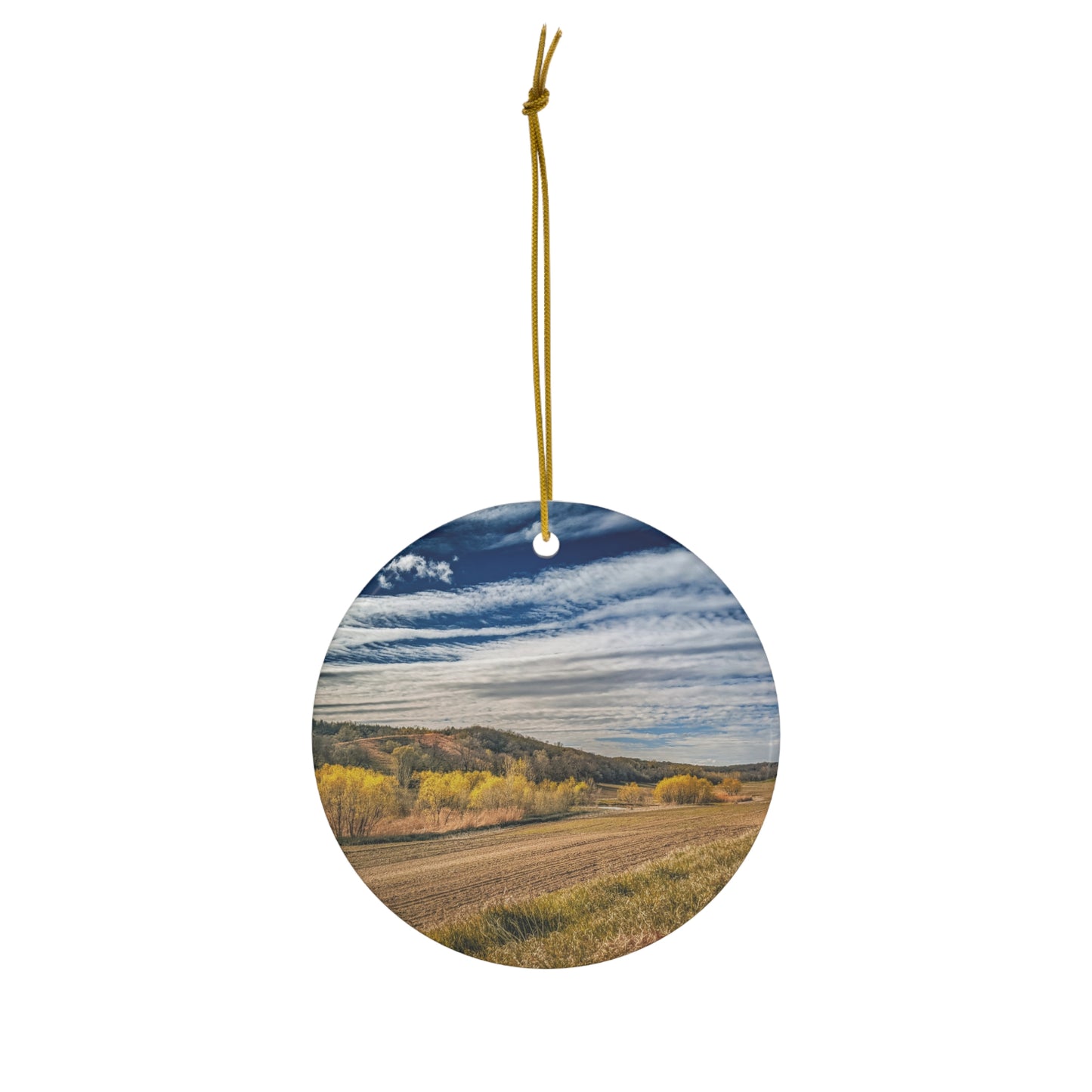 Dirt Road Ceramic Ornament (SP Photography Collection)