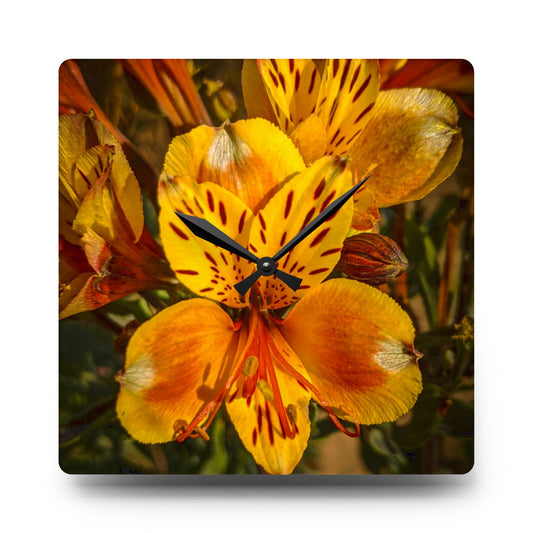 Yellow Lily Wall Clock (SP Photography Collection)