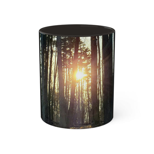 Into the woods Mug, 11oz (Enchanted Exposures By Tammy Lyne) BLACK