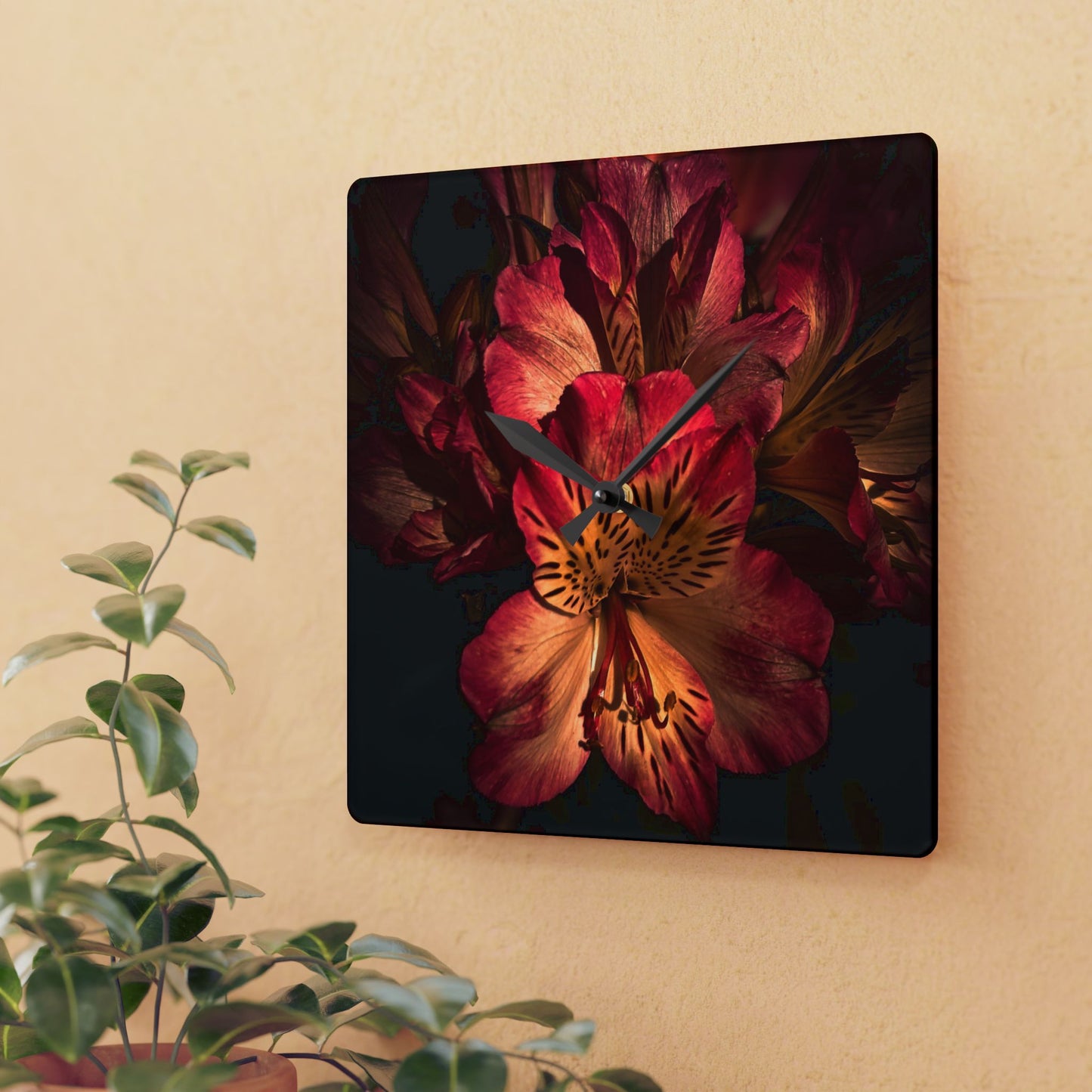 Pink Lily Wall Clock (SP Photography Collection)