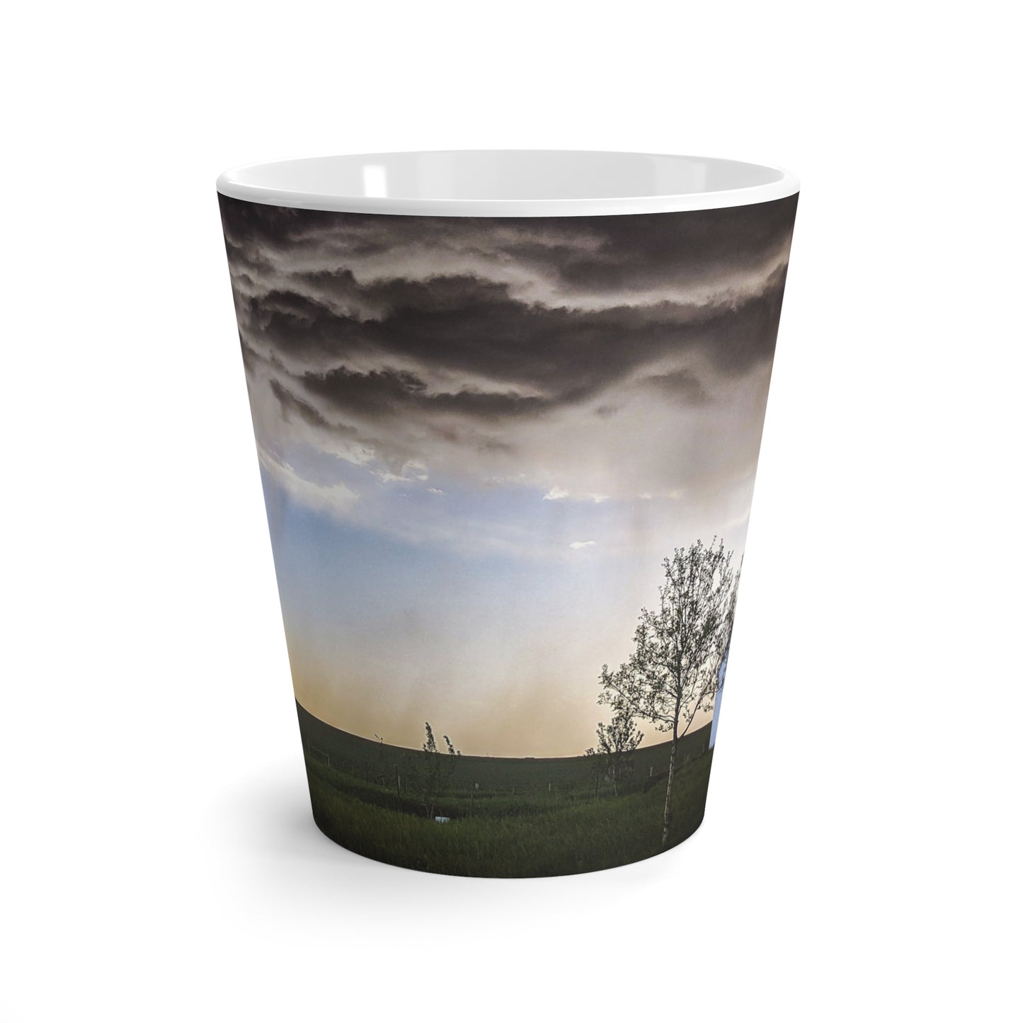 Cloudy Barn Latte Mug (SP Photography)