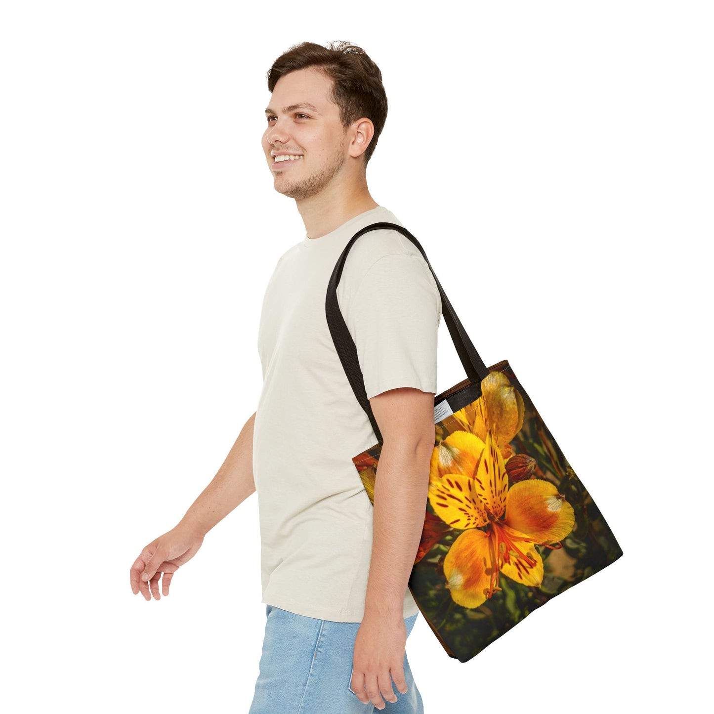 Yellow Lily Tote Bag (SP Photography Collection) BROWN