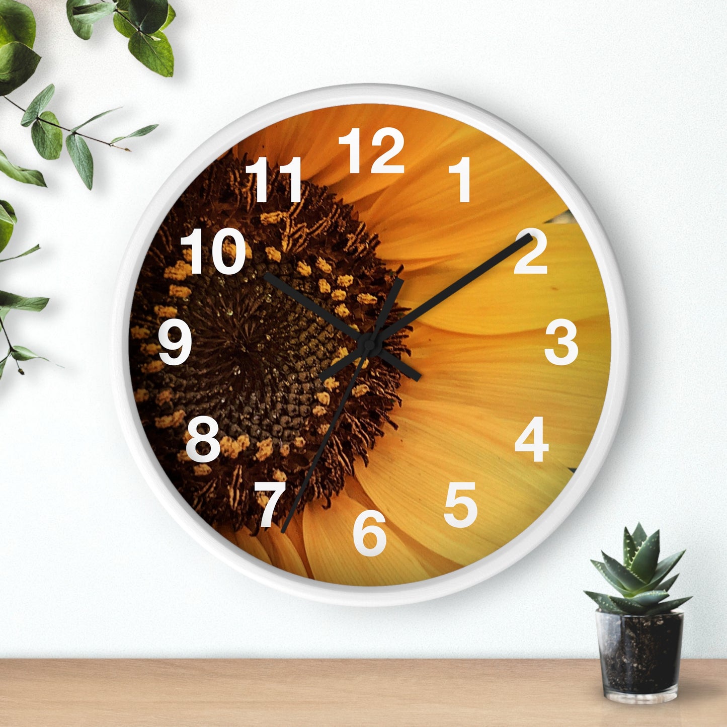 Sun Ray Sunflower Wall Clock (SP Photography Collection)