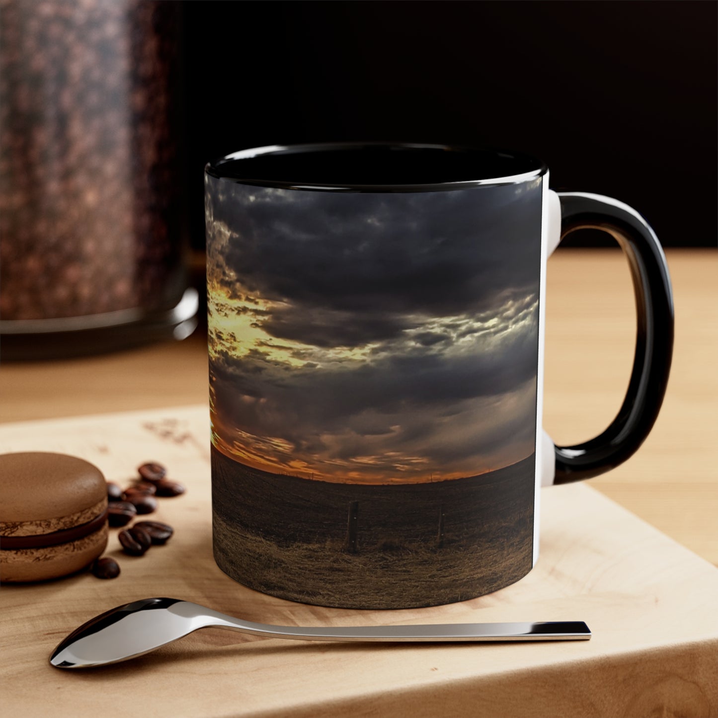 Gray Skies Coffee Mug, 11oz (SP Photography Collection) BLACK