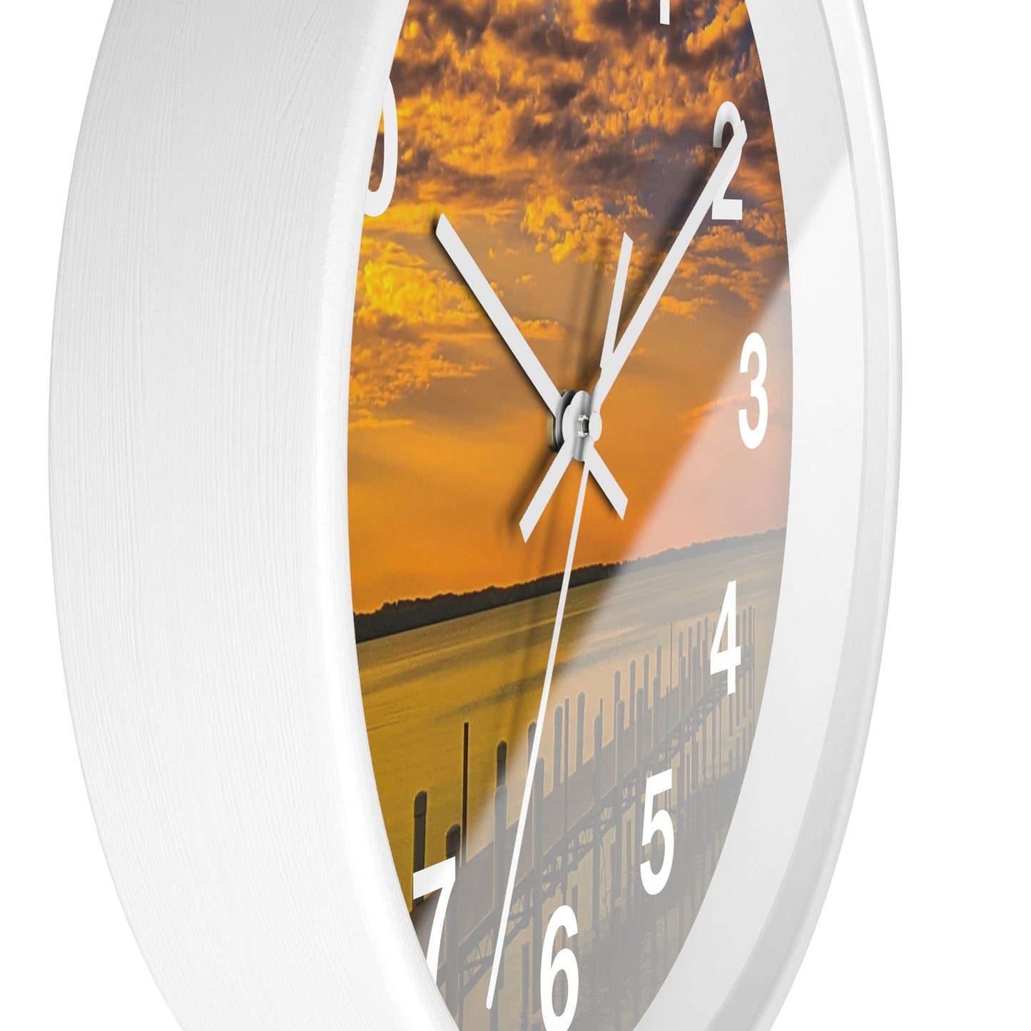 On the dock Wall Clock (SP Photography Collection)