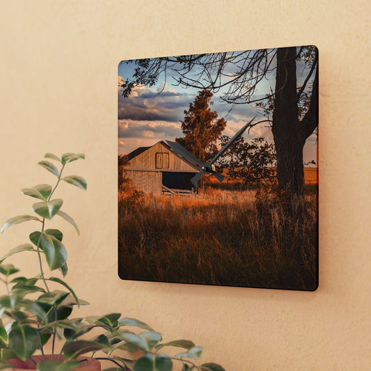 Golden Barn Wall Clock (SP Photography Collection)