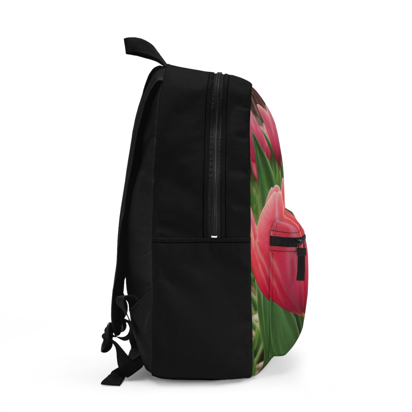 Pink Tulips Backpack (SP Photography Collection) BLACK