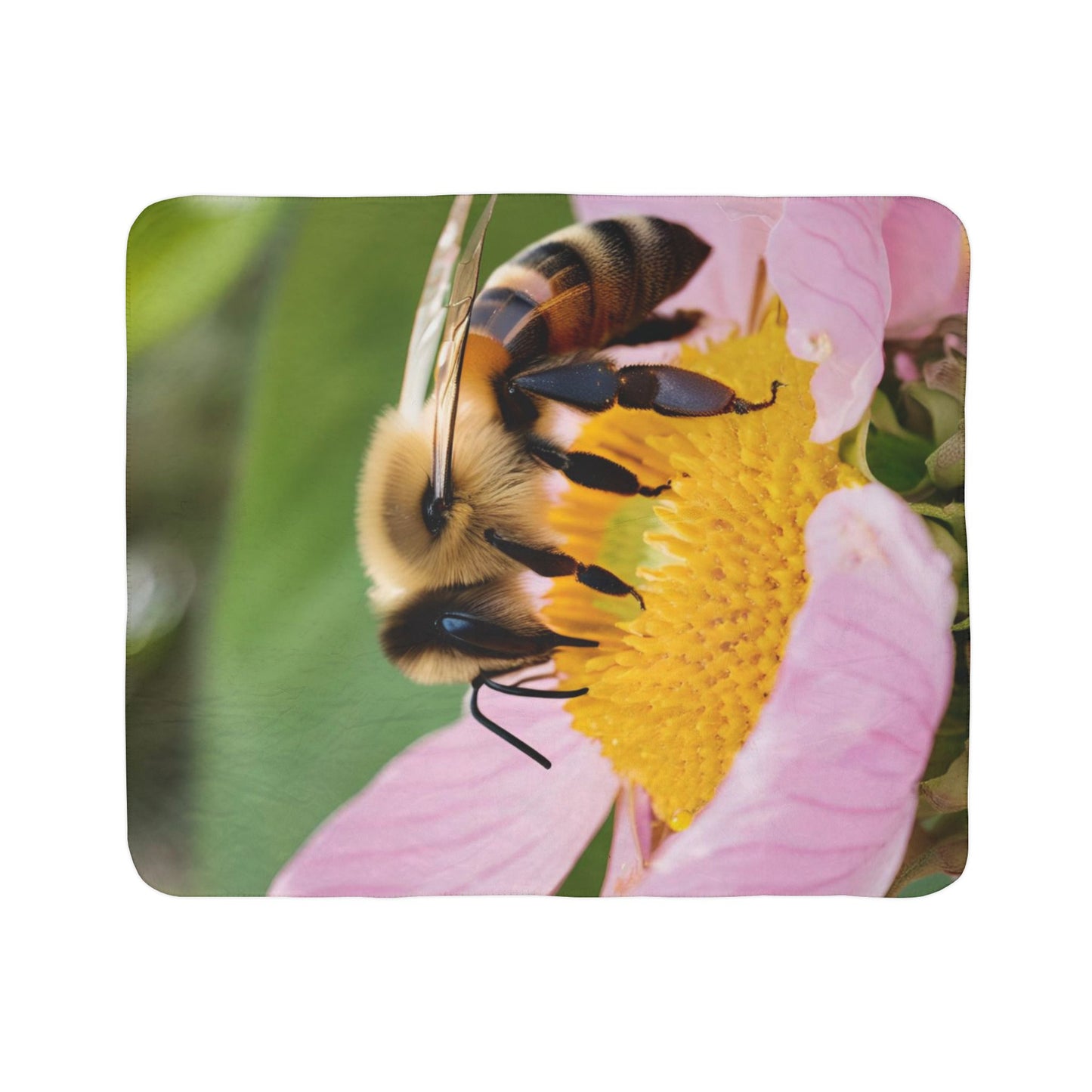 Bumble Bee Fleece Sherpa Blanket (ai B & J Collections)