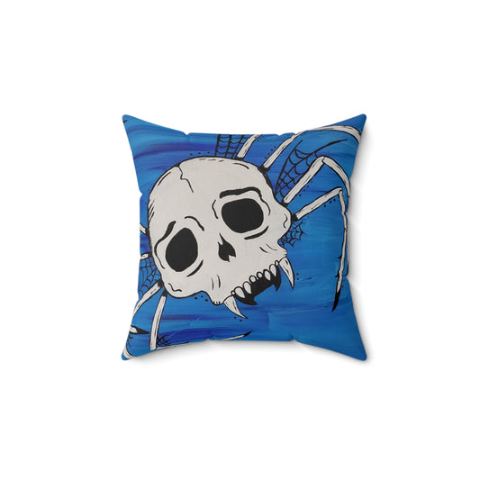 Mikey Polyester Square Pillow (Peculiar Paintings Collection) NAVY