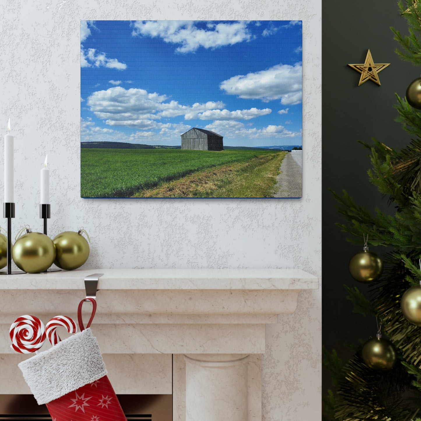 Lonely Barn Wrap Canvas (Enchanted Exposures By Tammy Lyne)