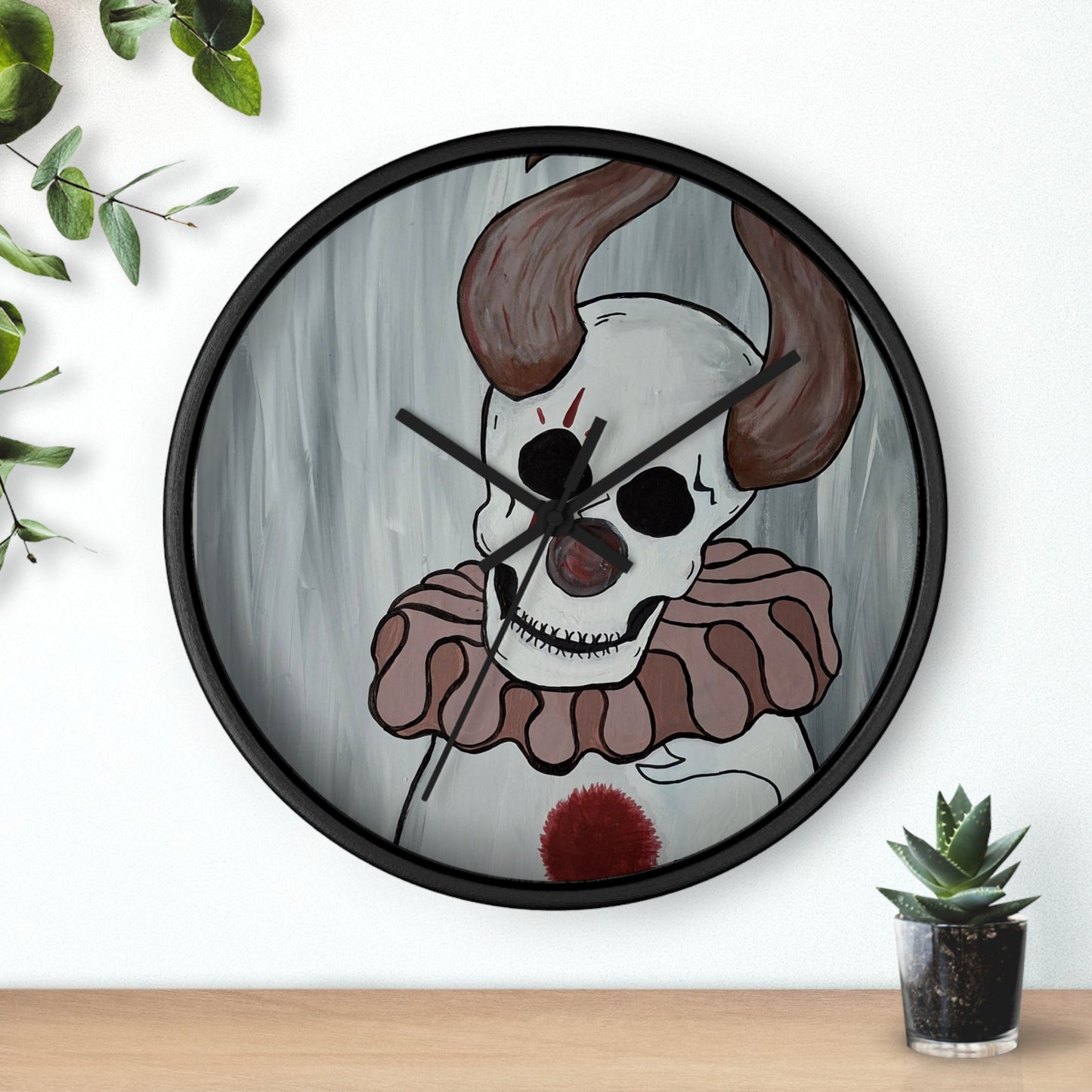 Toby The Clown Wall Clock (Peculiar Paintings Collection)