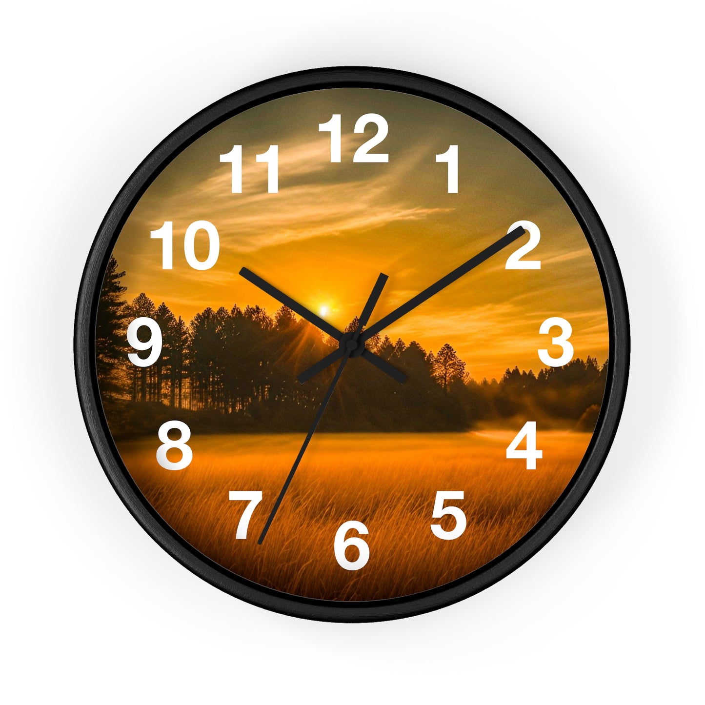 Field Sunset Clock (SP Photography Collection)