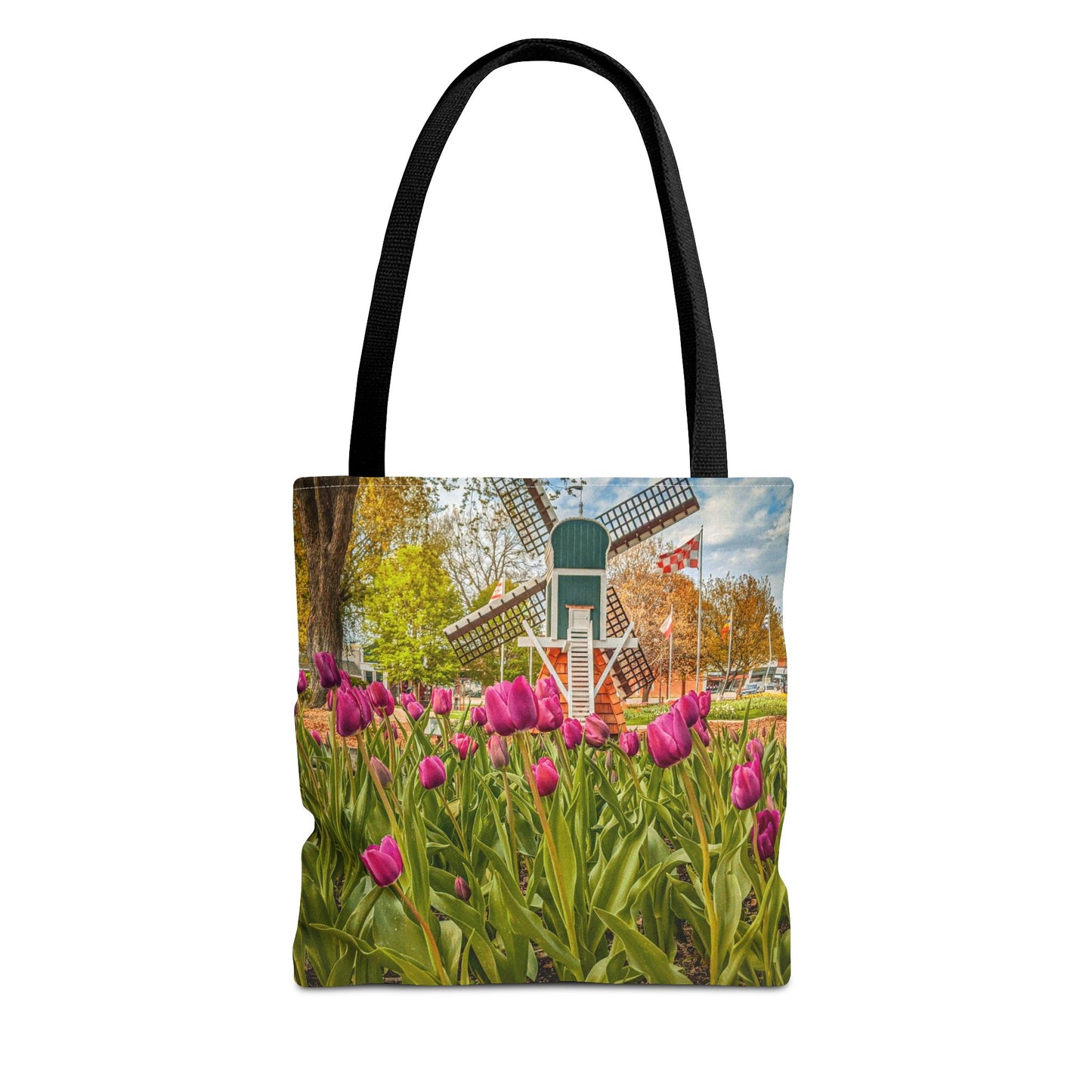 Windmill Tulips Tote Bag (SP Photography Collection) BROWN