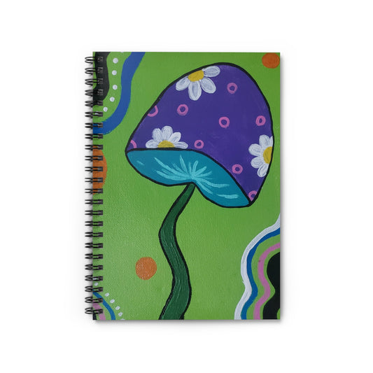 Marguerite Mushroom Spiral Notebook - Ruled Line (Peculiar Paintings Collection)