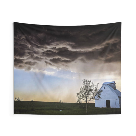 Cloudy Barn Wall Tapestries (SP Photography Collection)