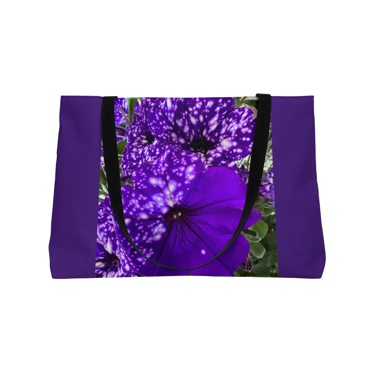 Purple Flower Weekender Tote Bag (Brookson Collection) PURPLE