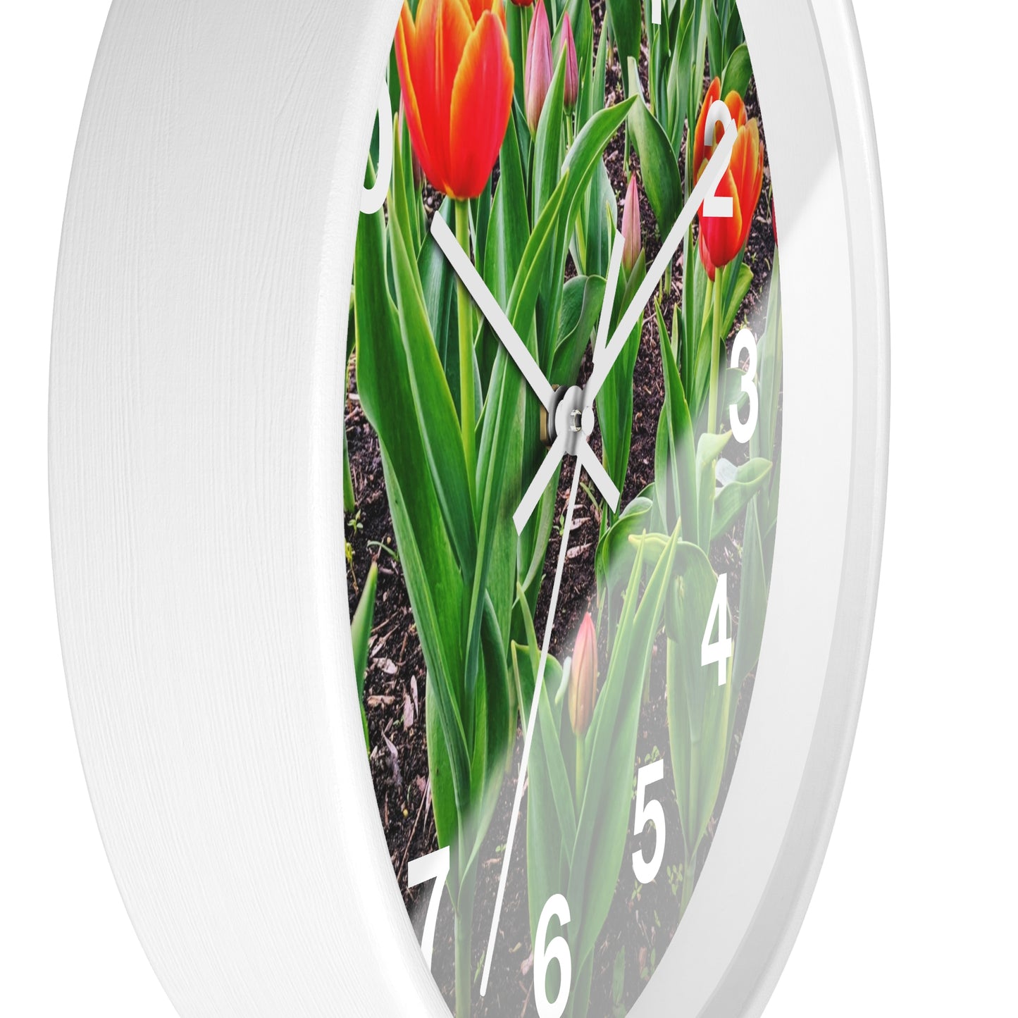 Red Tulips Wall Clock (SP Photography Collection)