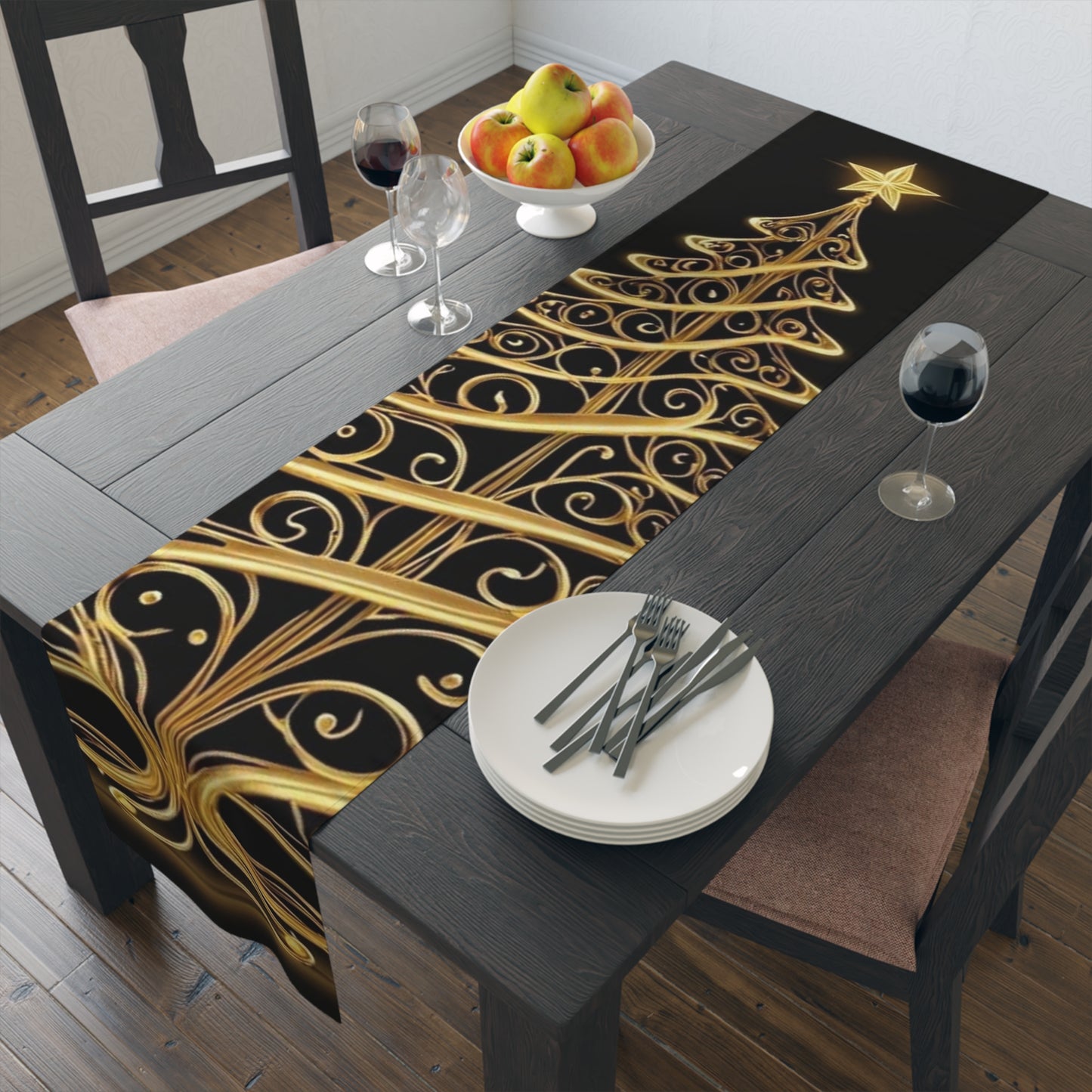 Golden Tree Table Runner (ai B & J Collections)