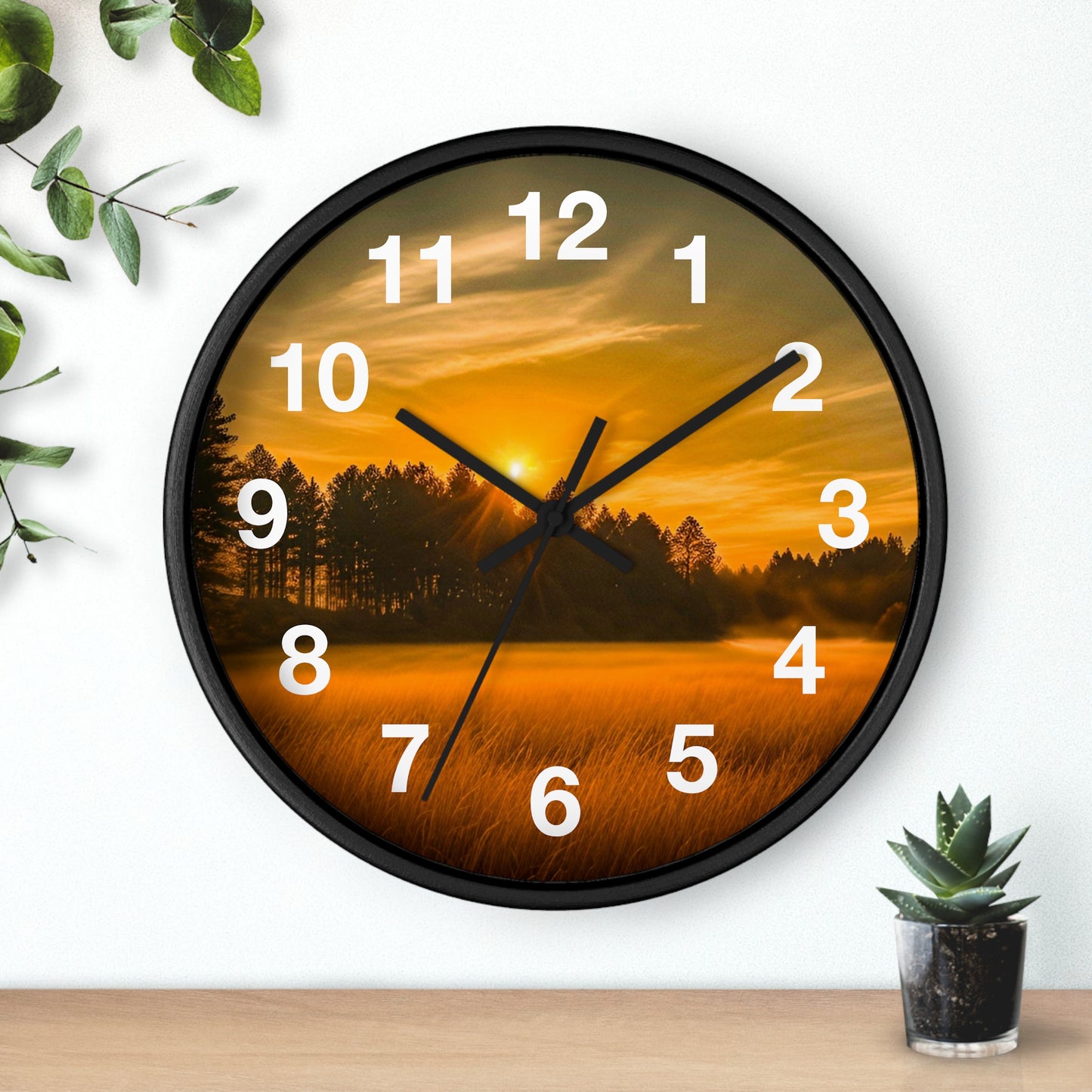 Field Sunset Clock (SP Photography Collection)