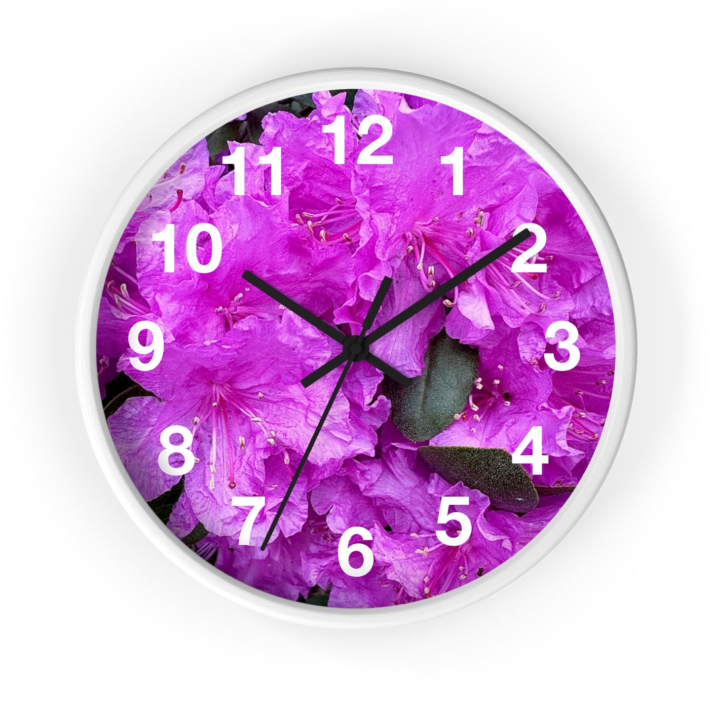 Pink Flower Wall Clock (Custom Creations By Catelyn)