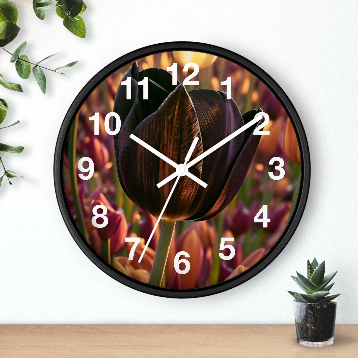 Purple Tulip Clock (SP Photography Collection)