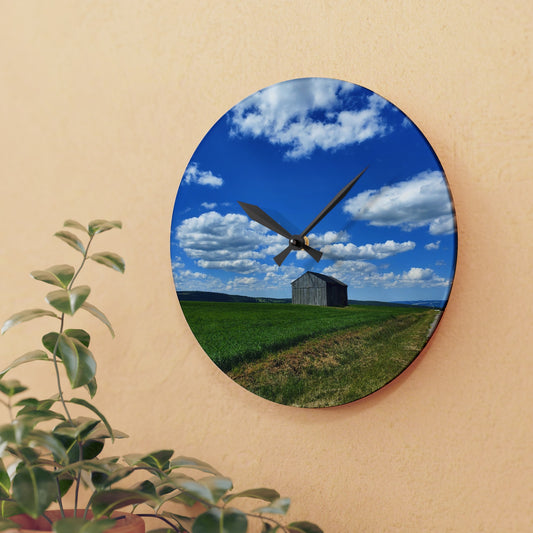 Lonely Barn Wall Clock (Enchanted Exposures By Tammy Lyne)