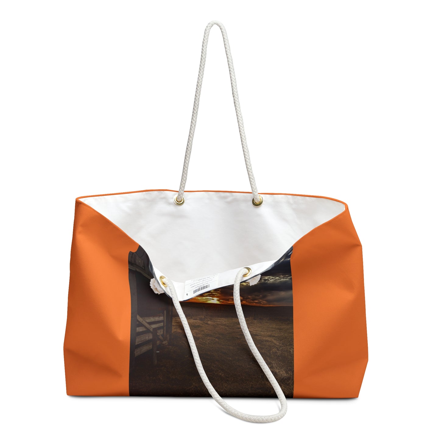 Gray Skies Weekender Bag (SP Photography Collection) ORANGE