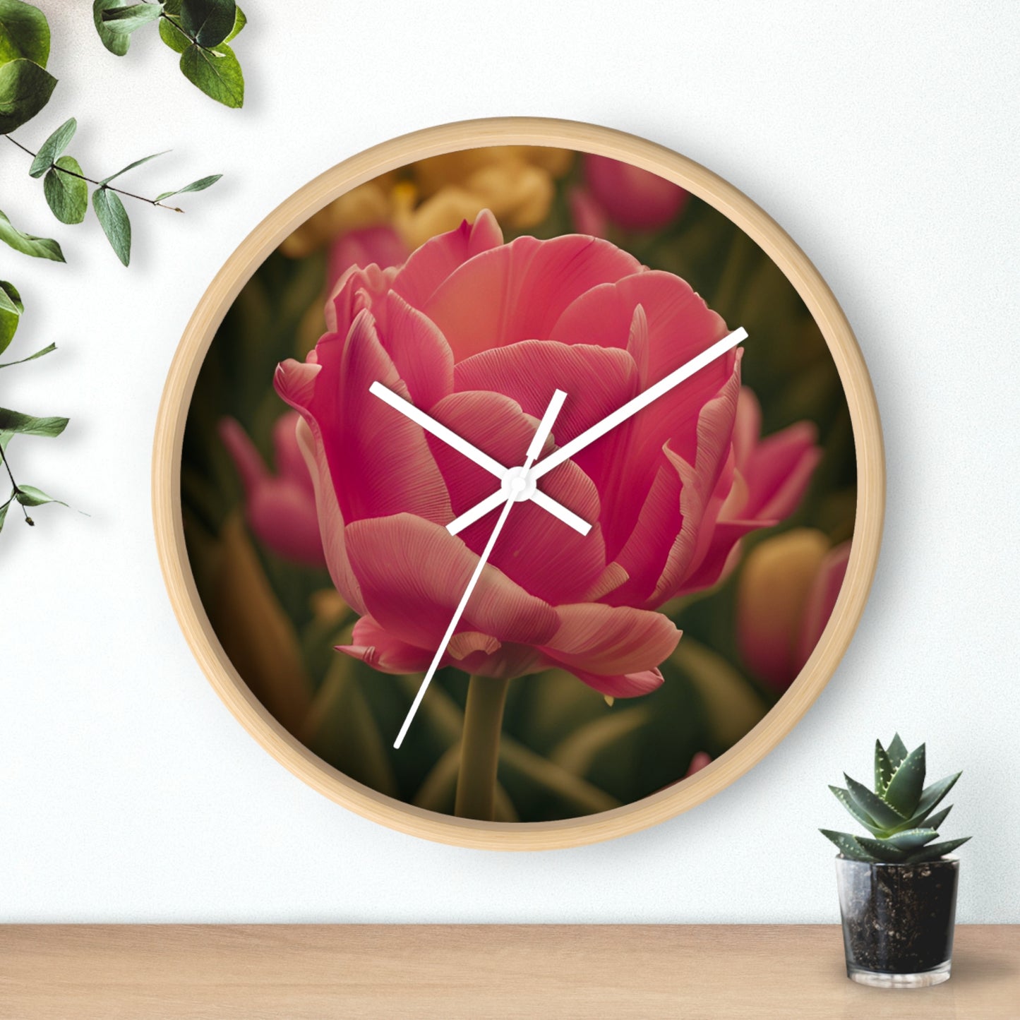 Pink Buttercup Wall Clock (SP Photography Collection)