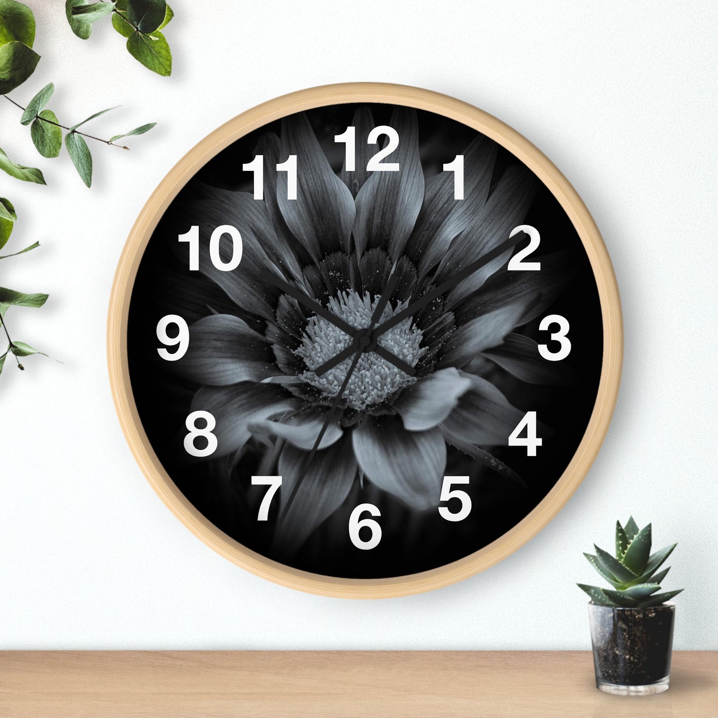 Midnight Bloom Wall Clock (SP Photography Collection)