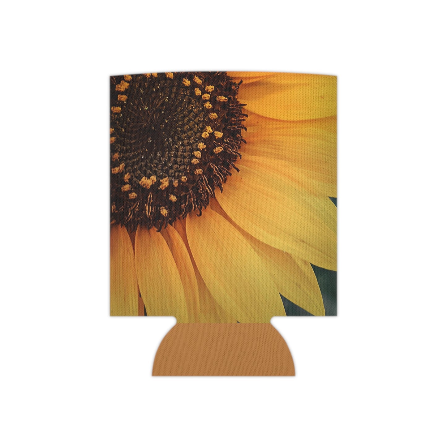 Sun Ray Sunflower Can Cooler Sleeve (SP Photography Collection) BROWN