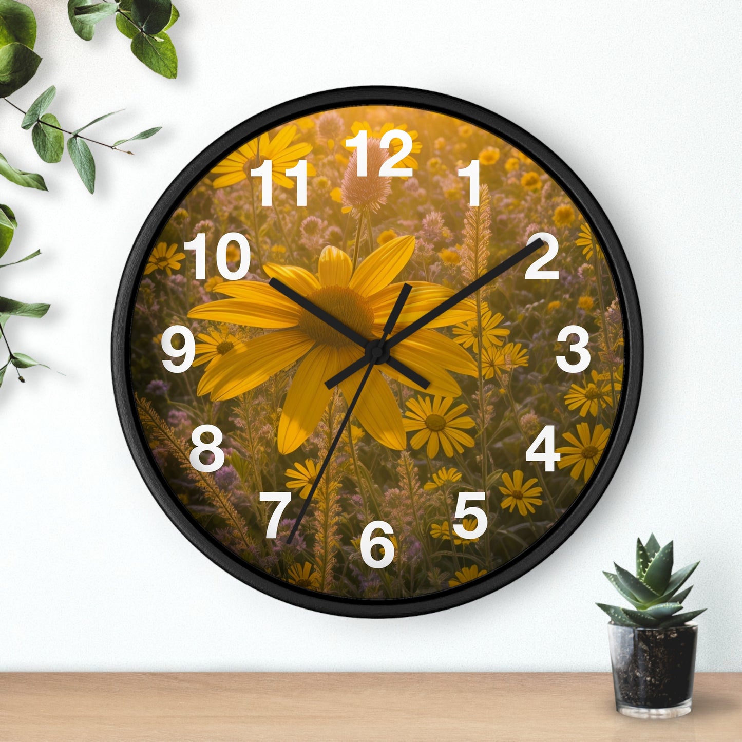 Narrow Leaf Wall Clock (SP Photography Collection)