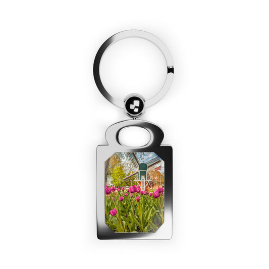 Windmill Tulip Rectangle Photo Key ring (SP Photography Collection)