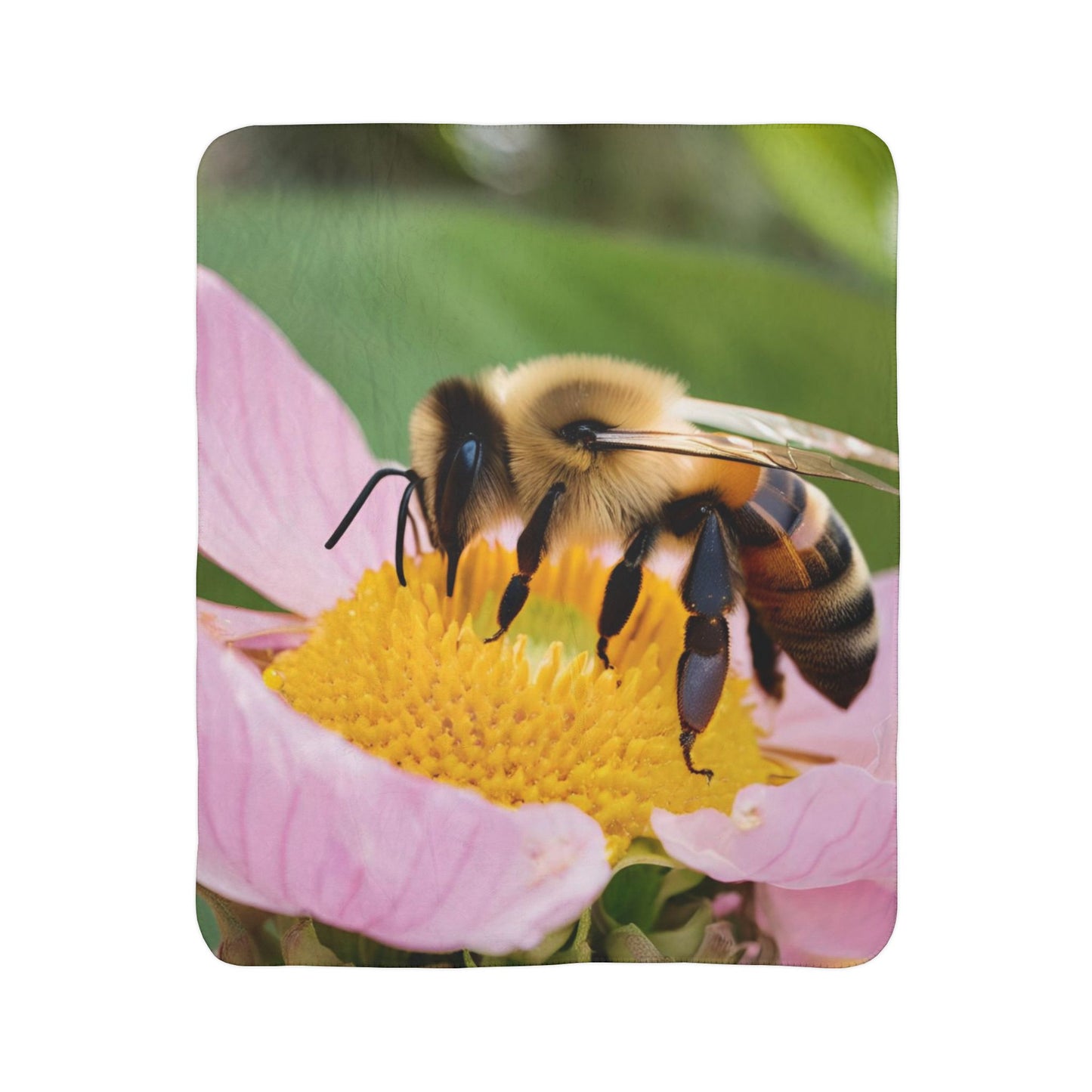 Bumble Bee Fleece Sherpa Blanket (ai B & J Collections)