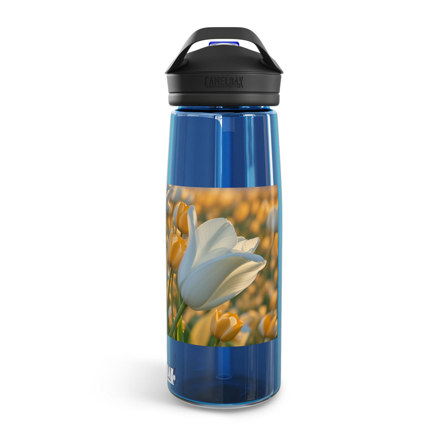 White Flower Tulip CamelBak Eddy®  Water Bottle, 25oz (SP Photography Collection)