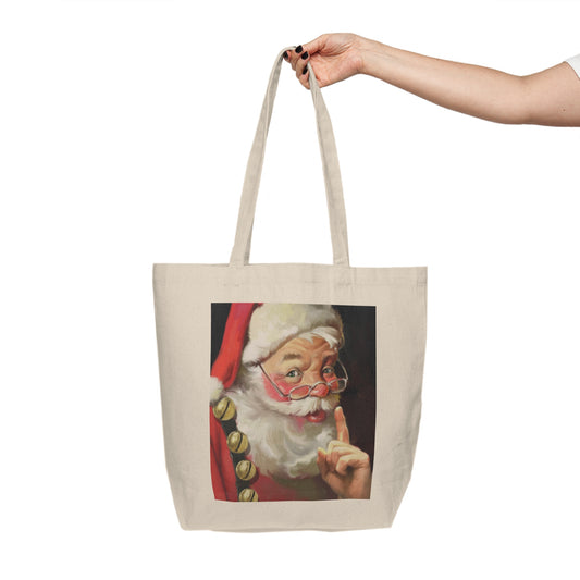 Quite Santa Canvas Shopping Tote (ai B & J Collections)