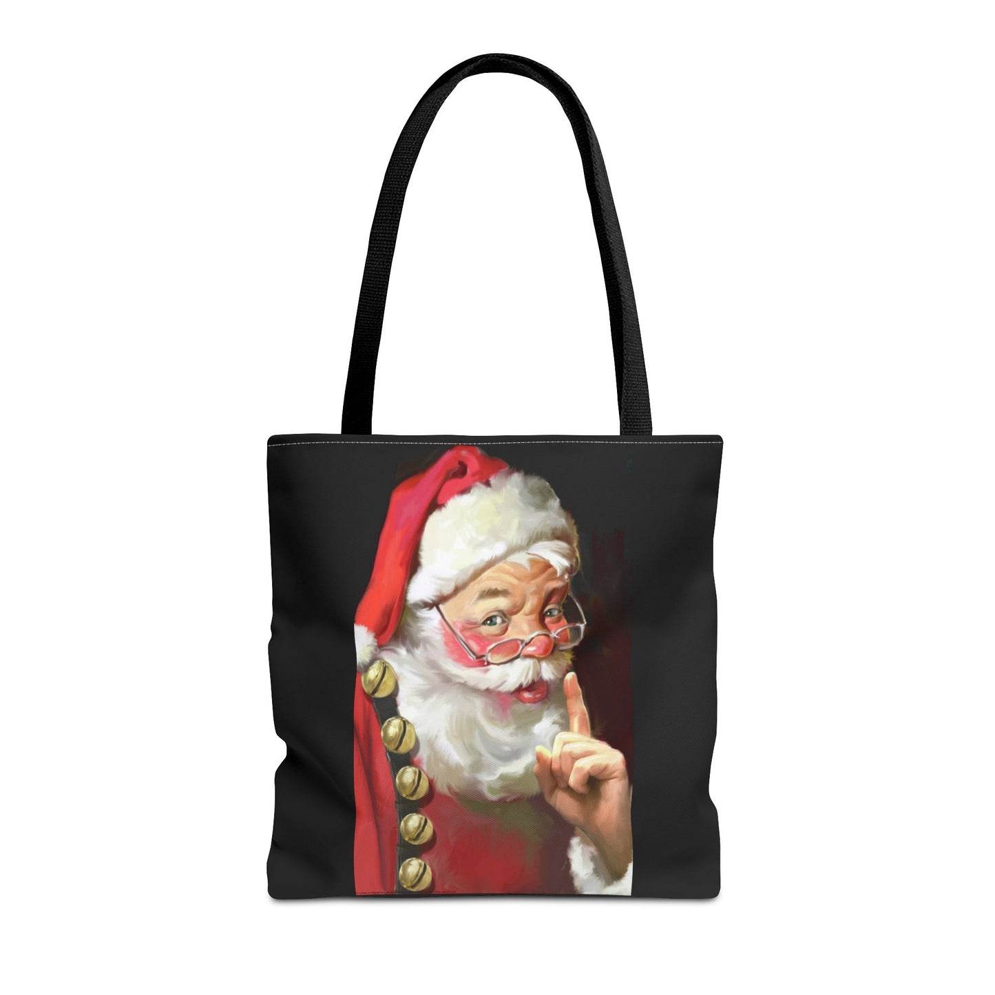 Quite Santa Tote Bag (ai B & J Collections) BLACK