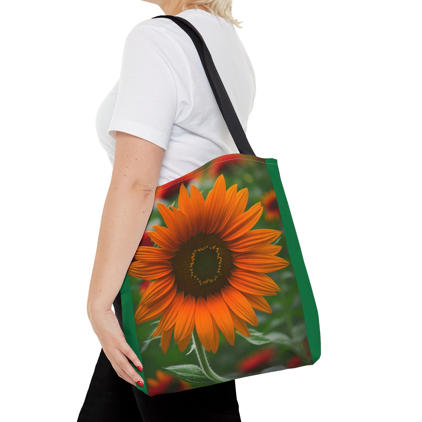 Orange Sunflower Tote Bag (SP Photography Collection) GREEN