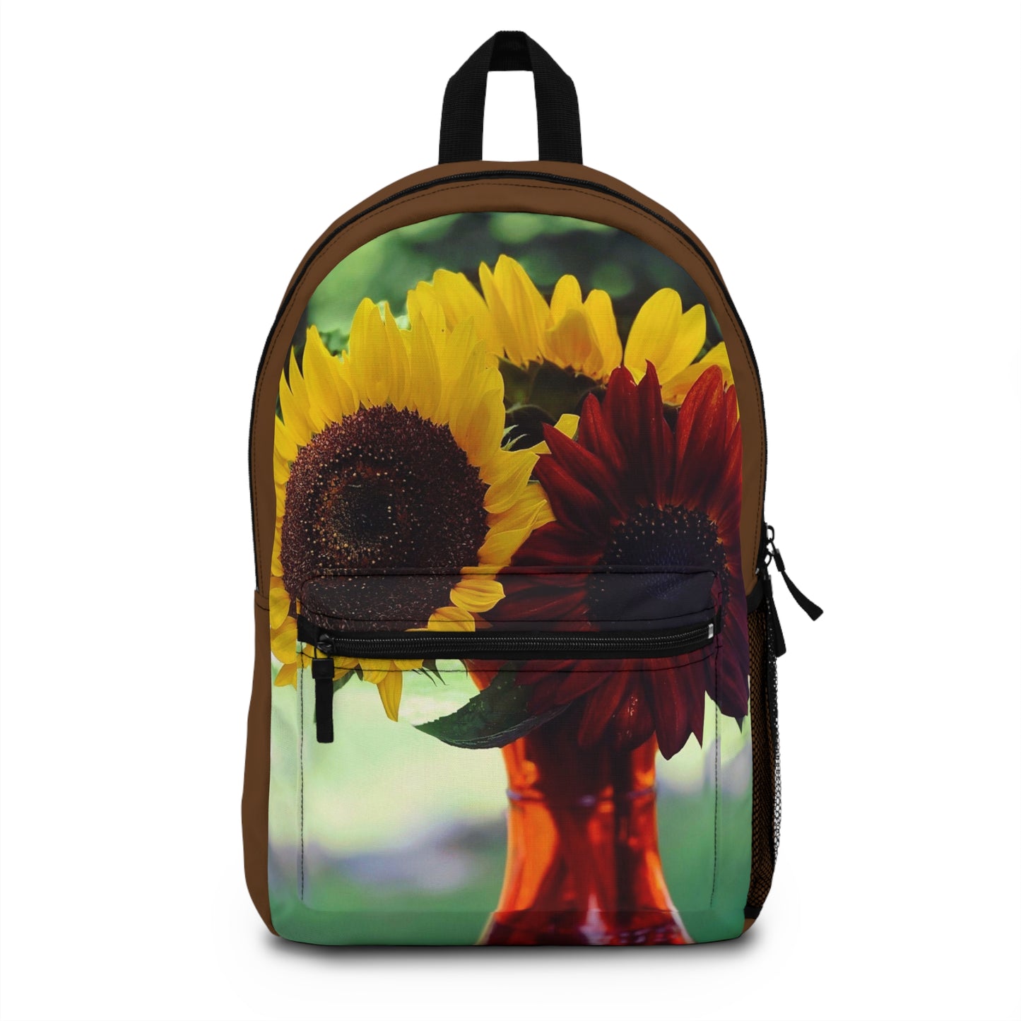 Bunched Sunflower Backpack (Custom Creations By Catelyn) BROWN