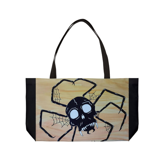 Spike Weekender Tote Bag (Peculiar Paintings Collection) BLACK