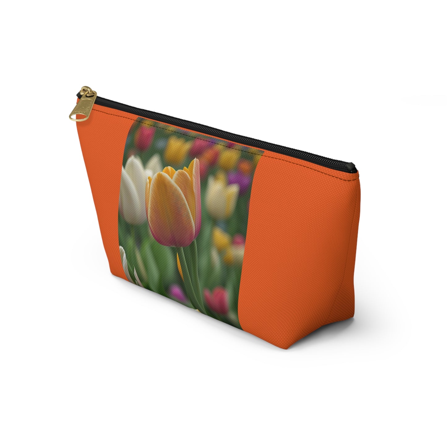 Orange Tulip Accessory Pouch w T-bottom (SP Photography Collection) ORANGE