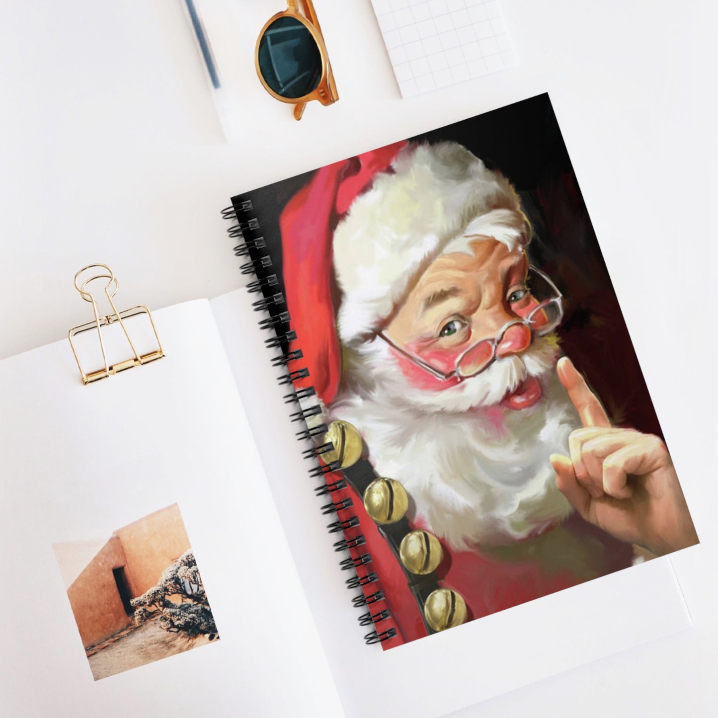 Quite Santa Spiral Notebook - Ruled Line (ai B & J Collections)