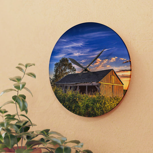 Beautiful Barn Acrylic Wall Clock (SP Photography Collection)