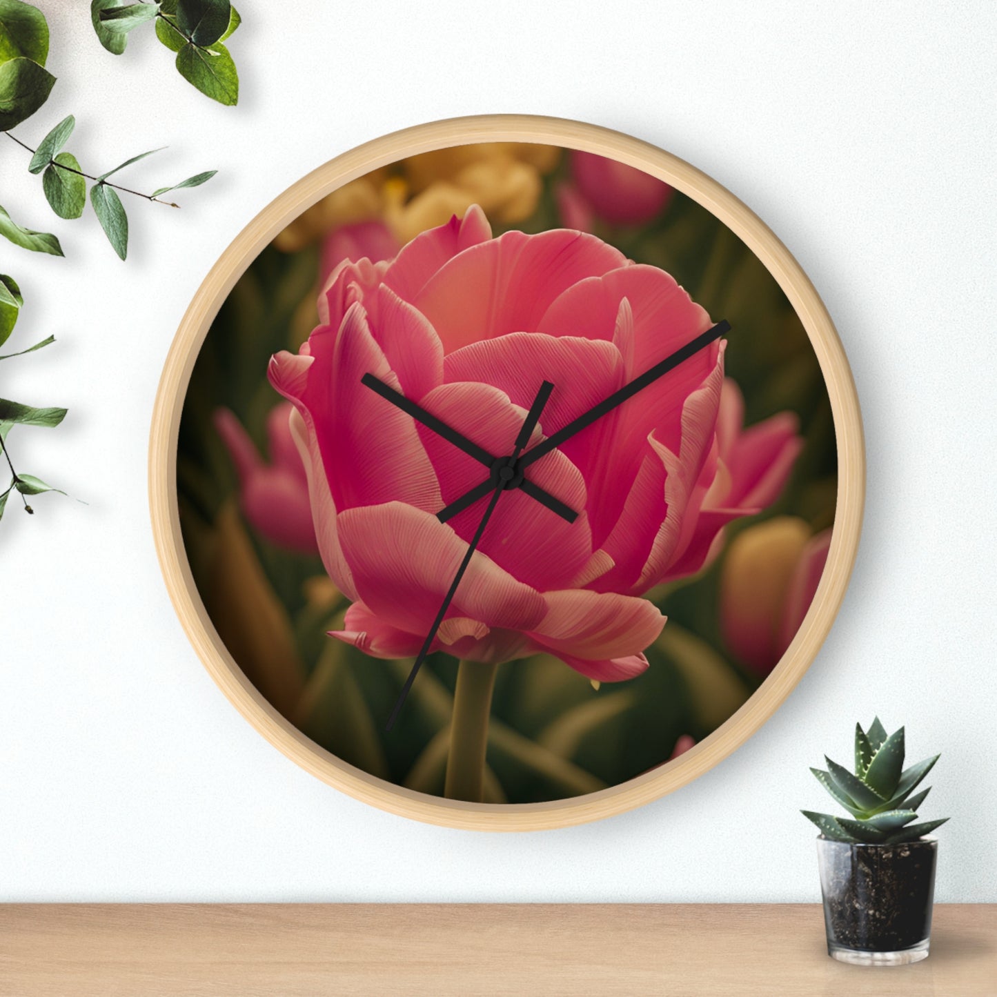 Pink Buttercup Wall Clock (SP Photography Collection)