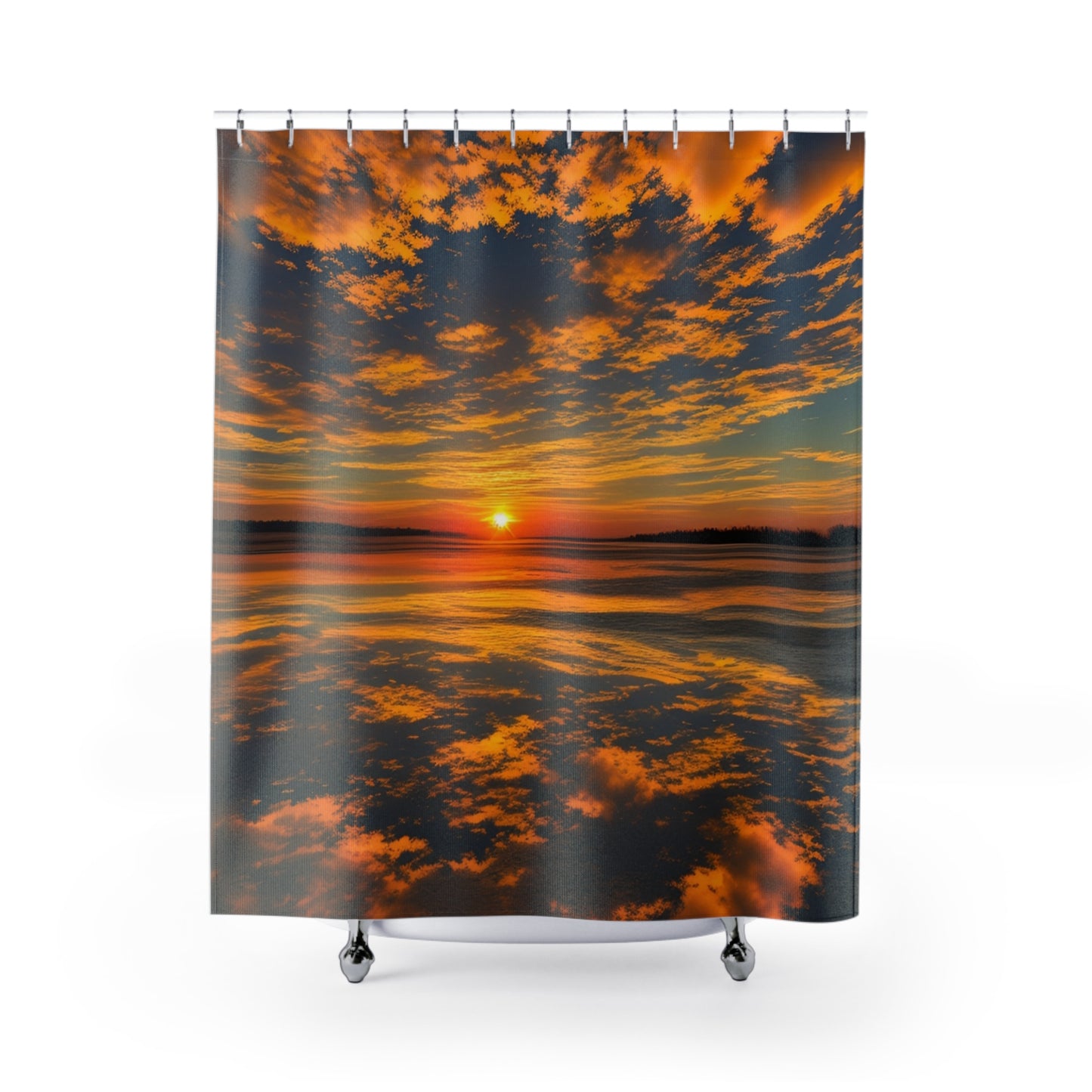 Orange Skies Polyester Shower Curtain (SP Photography Collection)